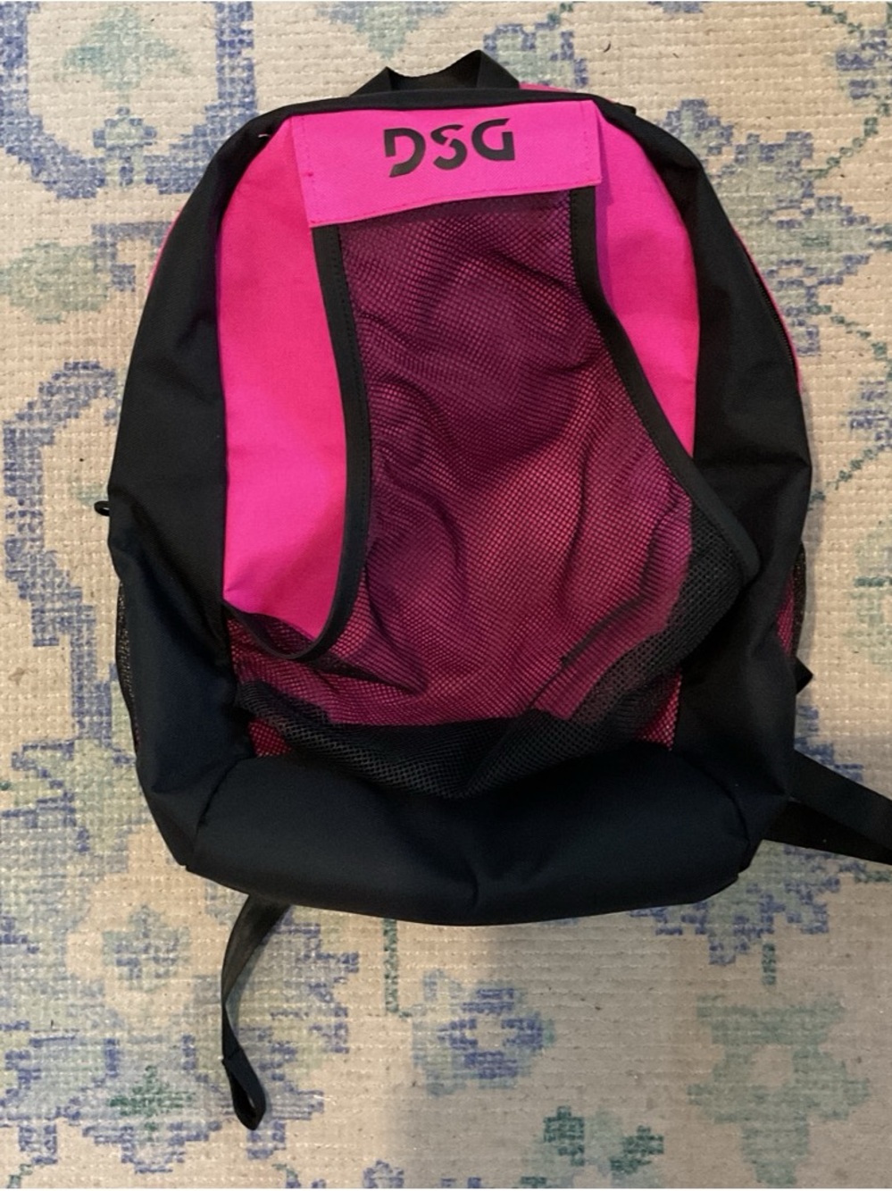 DSG Hot Pink and Black Mesh Backpack